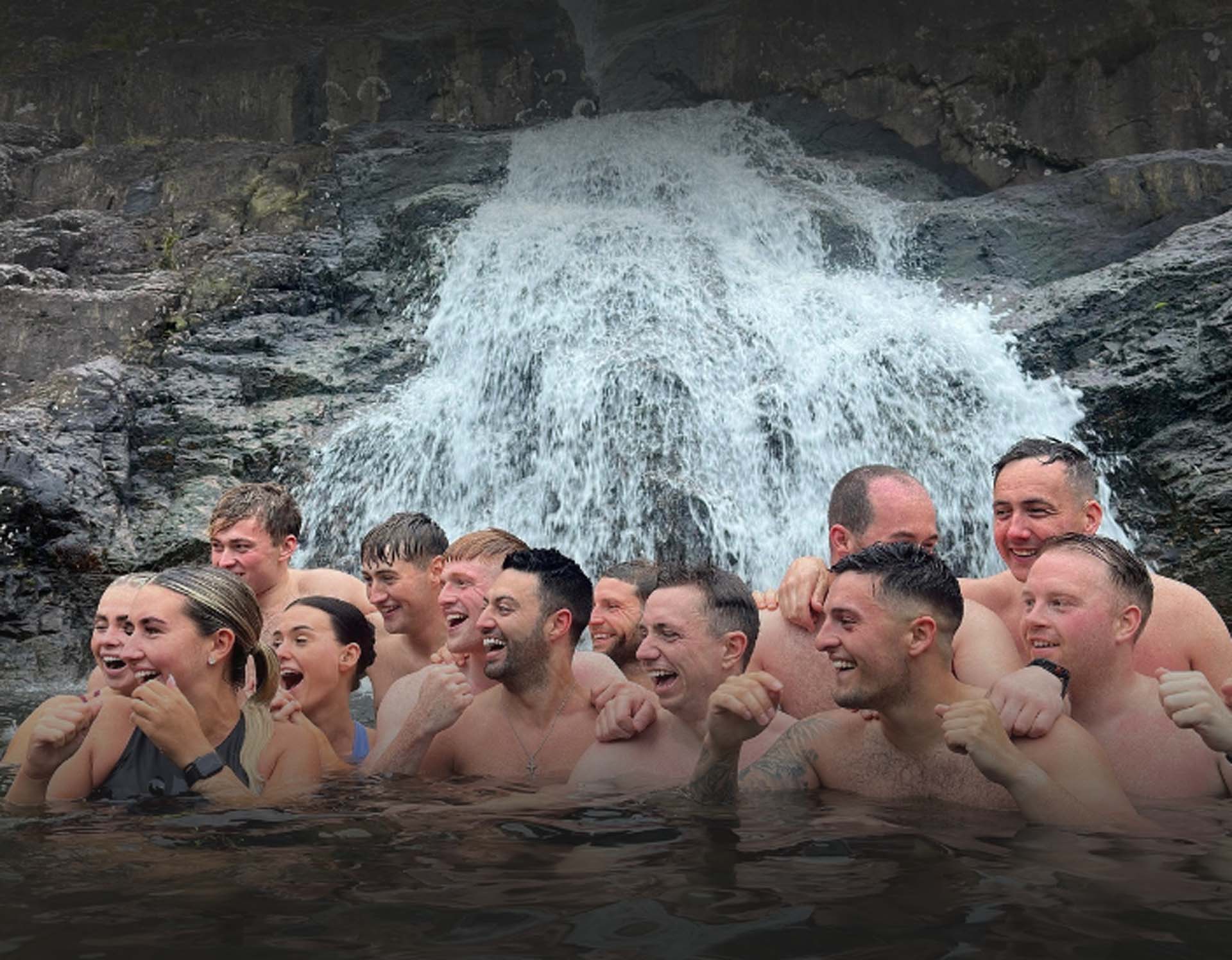 Wolftuna members in the water together