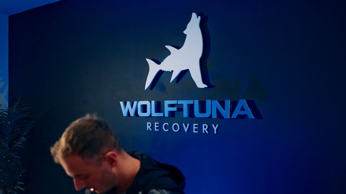 The Wolftuna Recovery sign in the Recovery space